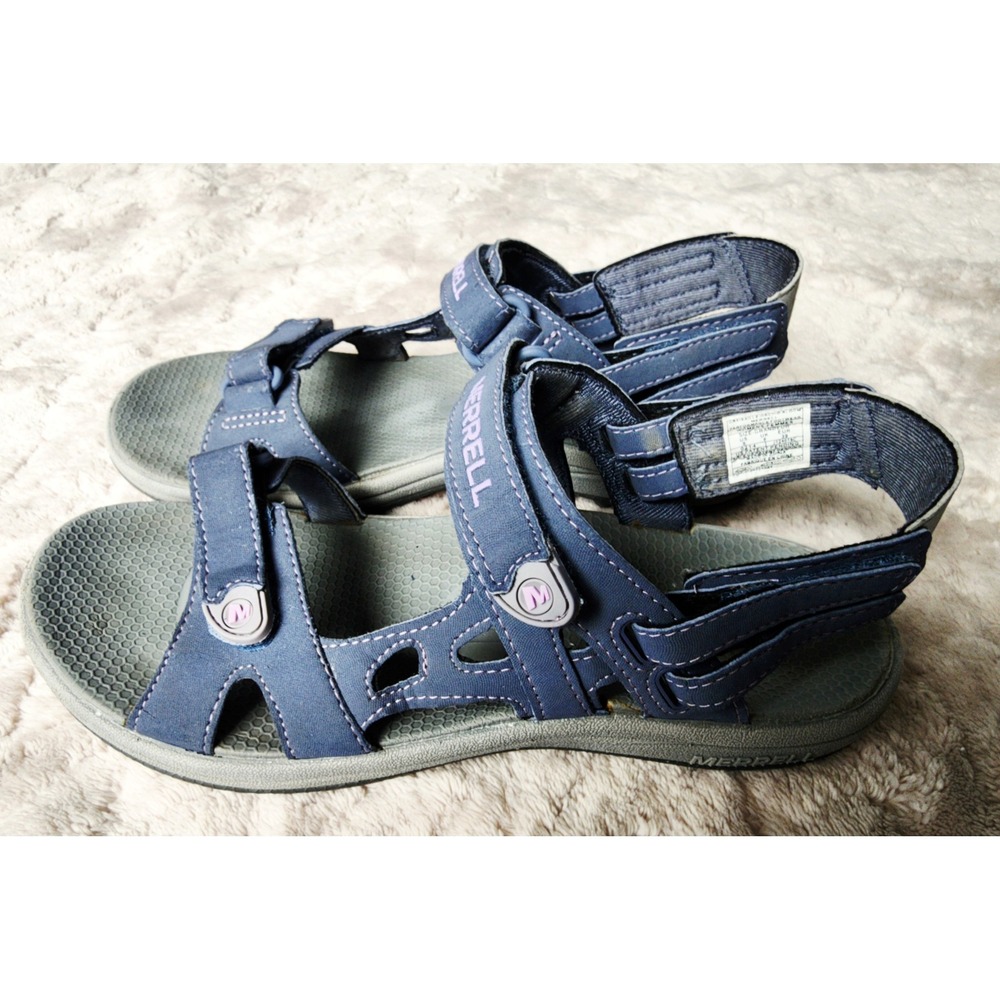 Merrell Terran Lattice II Sandals Womens 8 Blue Orchid Bloom Hiking